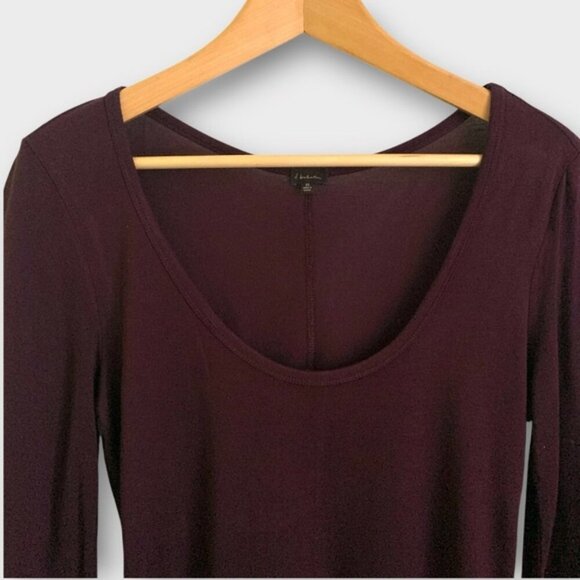 Babaton Rich Plum Long Sleeve Top - Picture 2 of 6